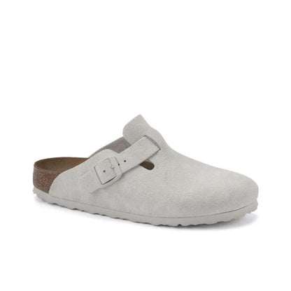 Birkenstock Boston Antique White Suede (Women's) size 10