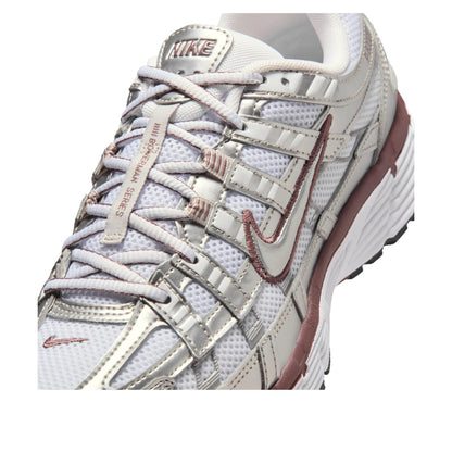 Nike P-6000 
White Metallic Silver Tattoo (Women's)