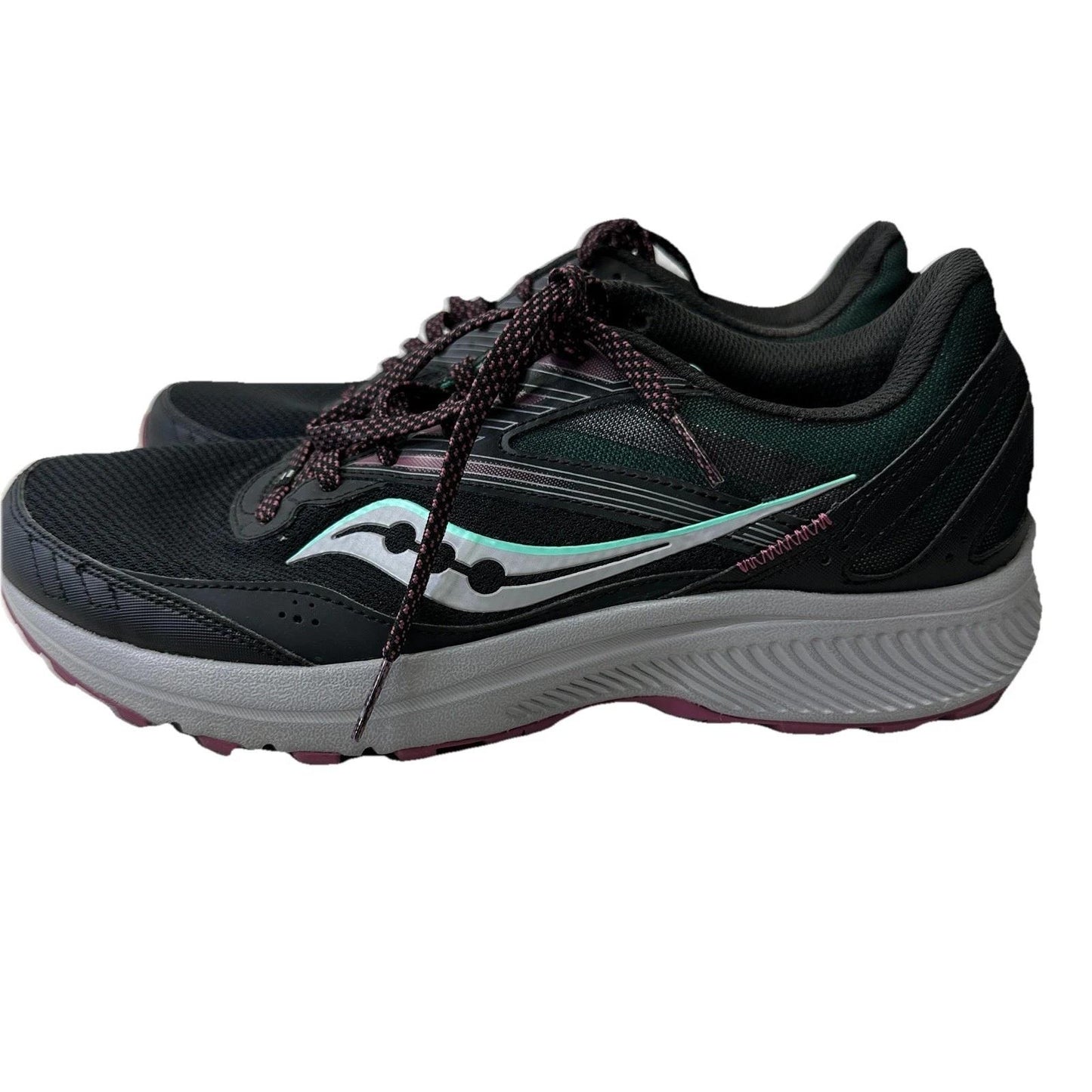 Saucony Cohesion TR15 Black Grey Purple Running Shoes