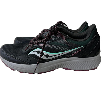 Saucony Cohesion TR15 Black Grey Purple Running Shoes