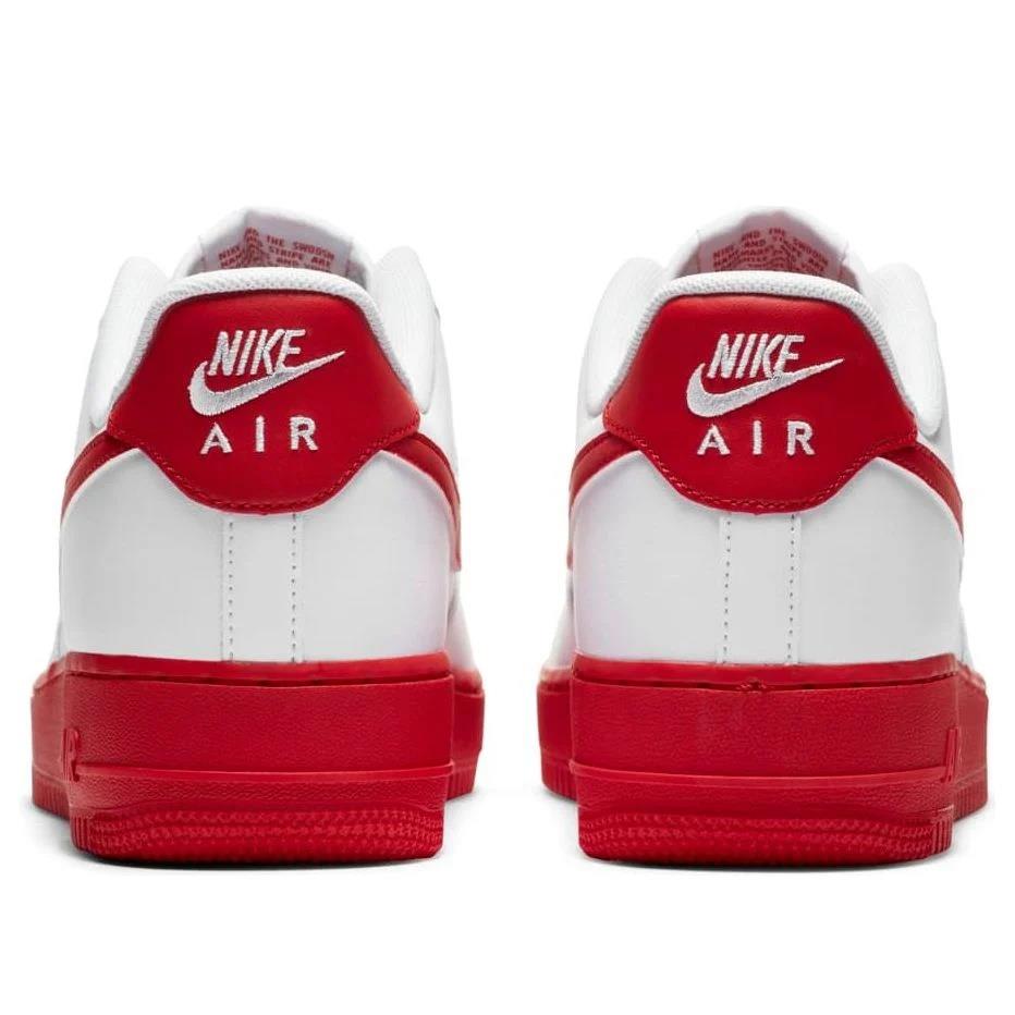 Nike Air Force 1 Low White Red Midsole Men's CK7663-102 size 7.5