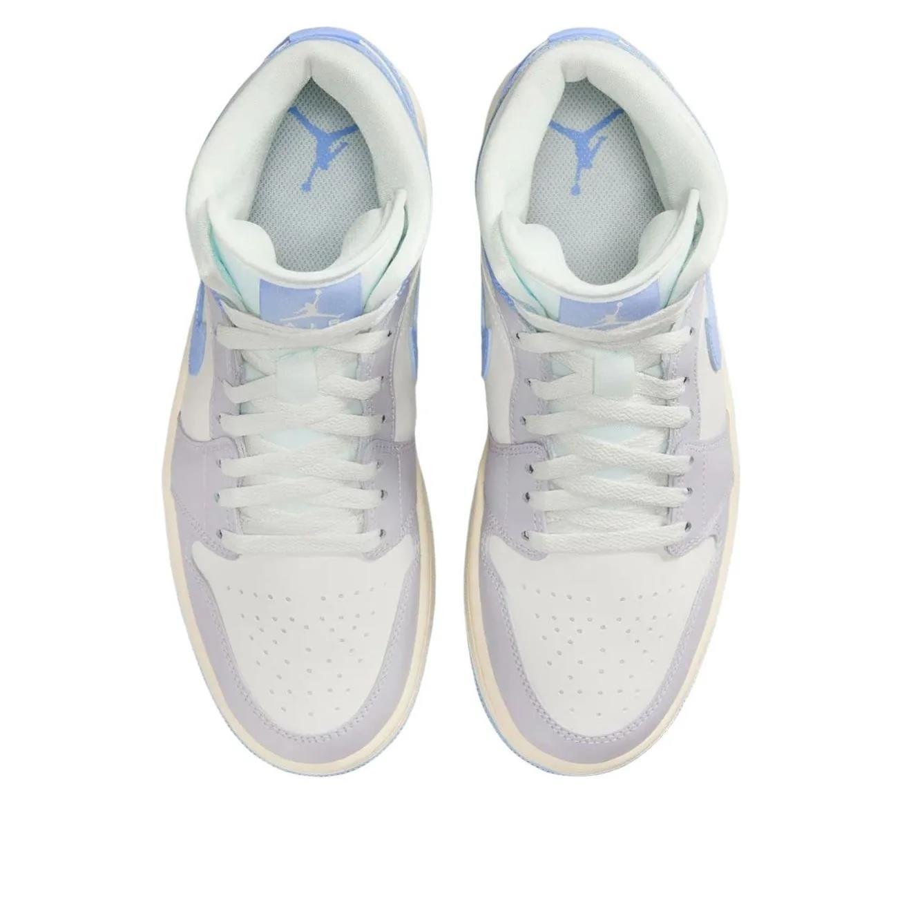 Jordan 1 Mid Psychic Blue Sail Coconut Milk (Women's) BQ6472-402