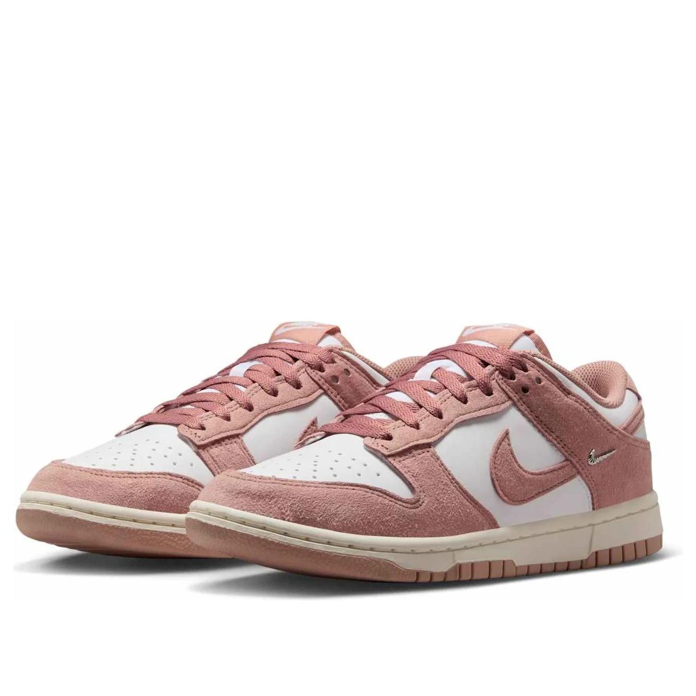 Nike Dunk Low Rose Whisper Gold Mini Swoosh (Women's)