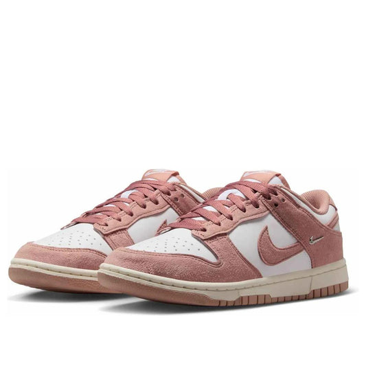 Nike Dunk Low Rose Whisper Gold Mini Swoosh (Women's)