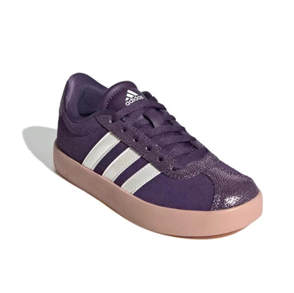 Adidas VL Court 3.0 Aurora Plum Zero Metalic Pink Gum (GS) JS3485