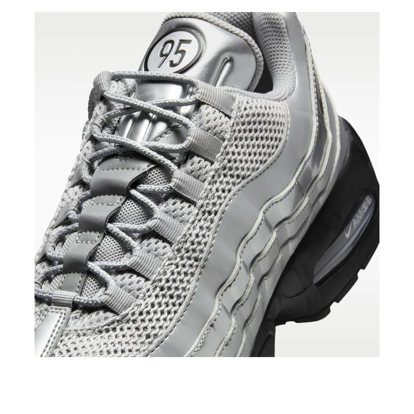 Nike Air Max 95 SE 
Big Bubble Total 90 Metallic Silver