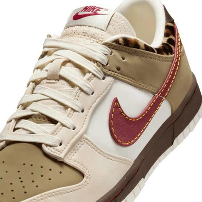 Nike Dunk Low Retro Khaki Team Red Pearl White (Women's)