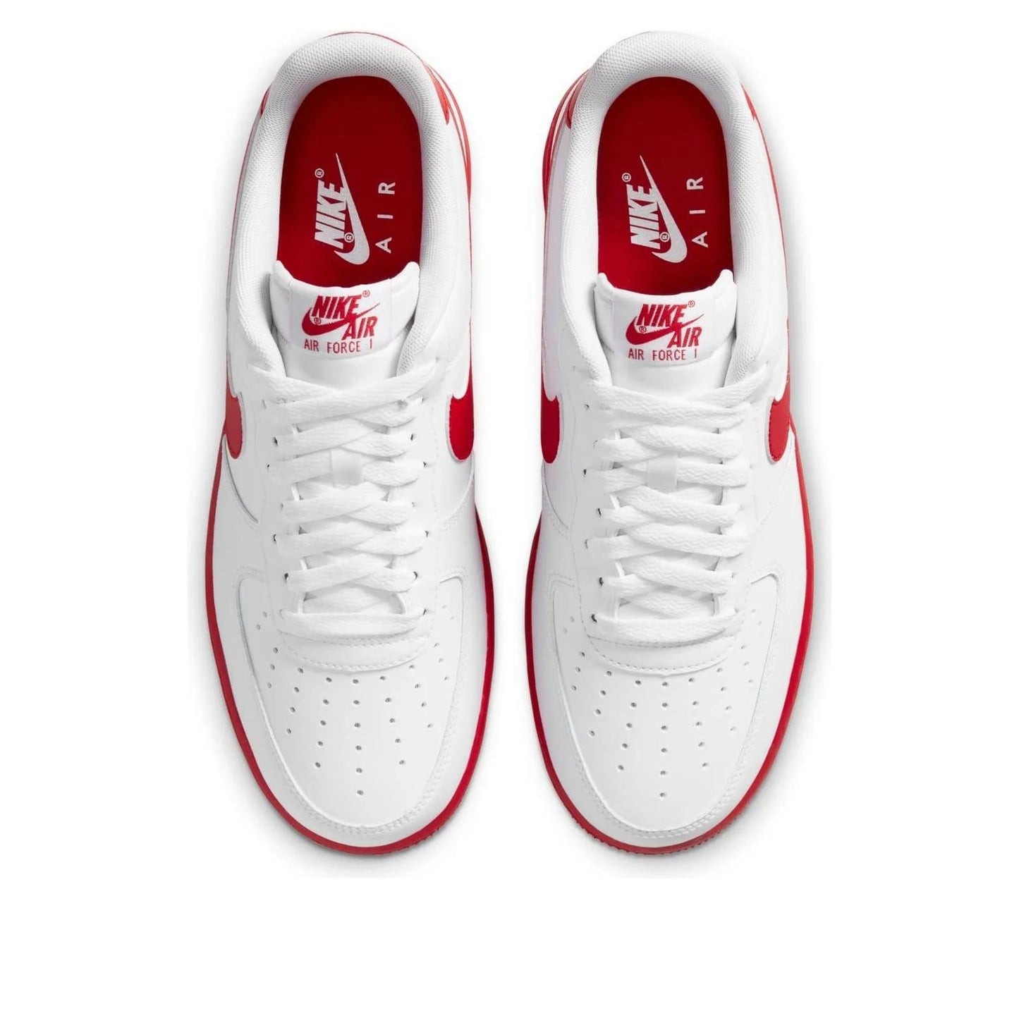 Nike Air Force 1 Low White Red Midsole Men's CK7663-102 size 7.5