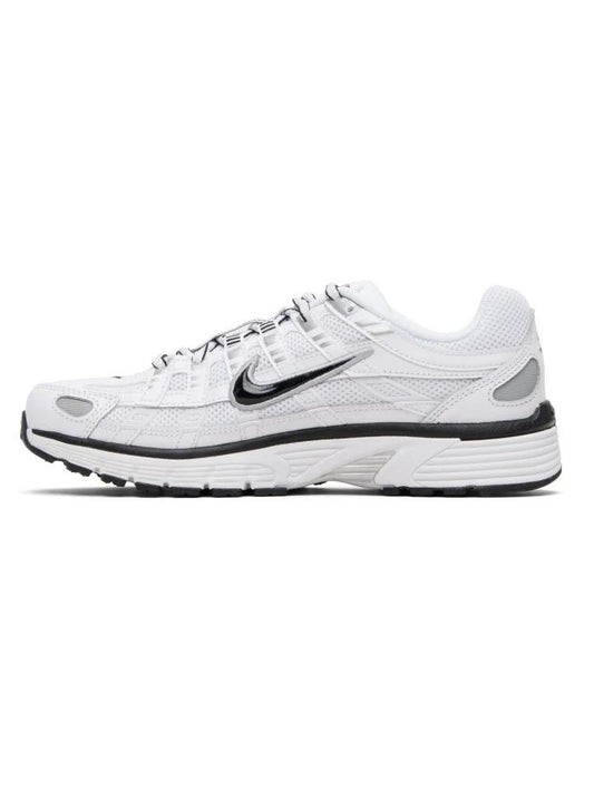 Nike P-6000 White Metallic Silver Black Men's CD6404-107