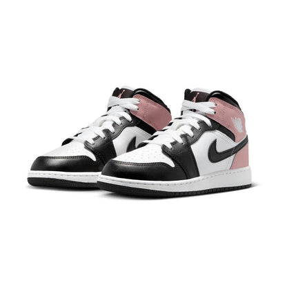 Jordan 1 Mid White Rust Pink Black (GS)