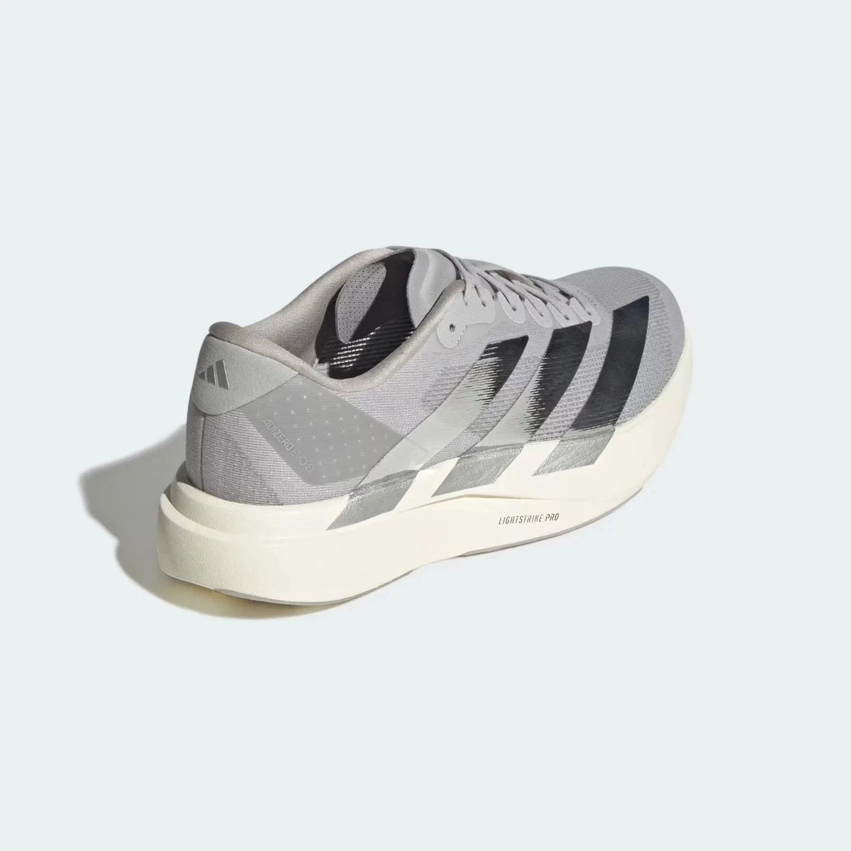 adidas Adizero Evo SL 
Metallic Stripes Grey Silver