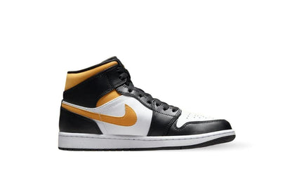 Jordan 1 Mid White Pollen Black