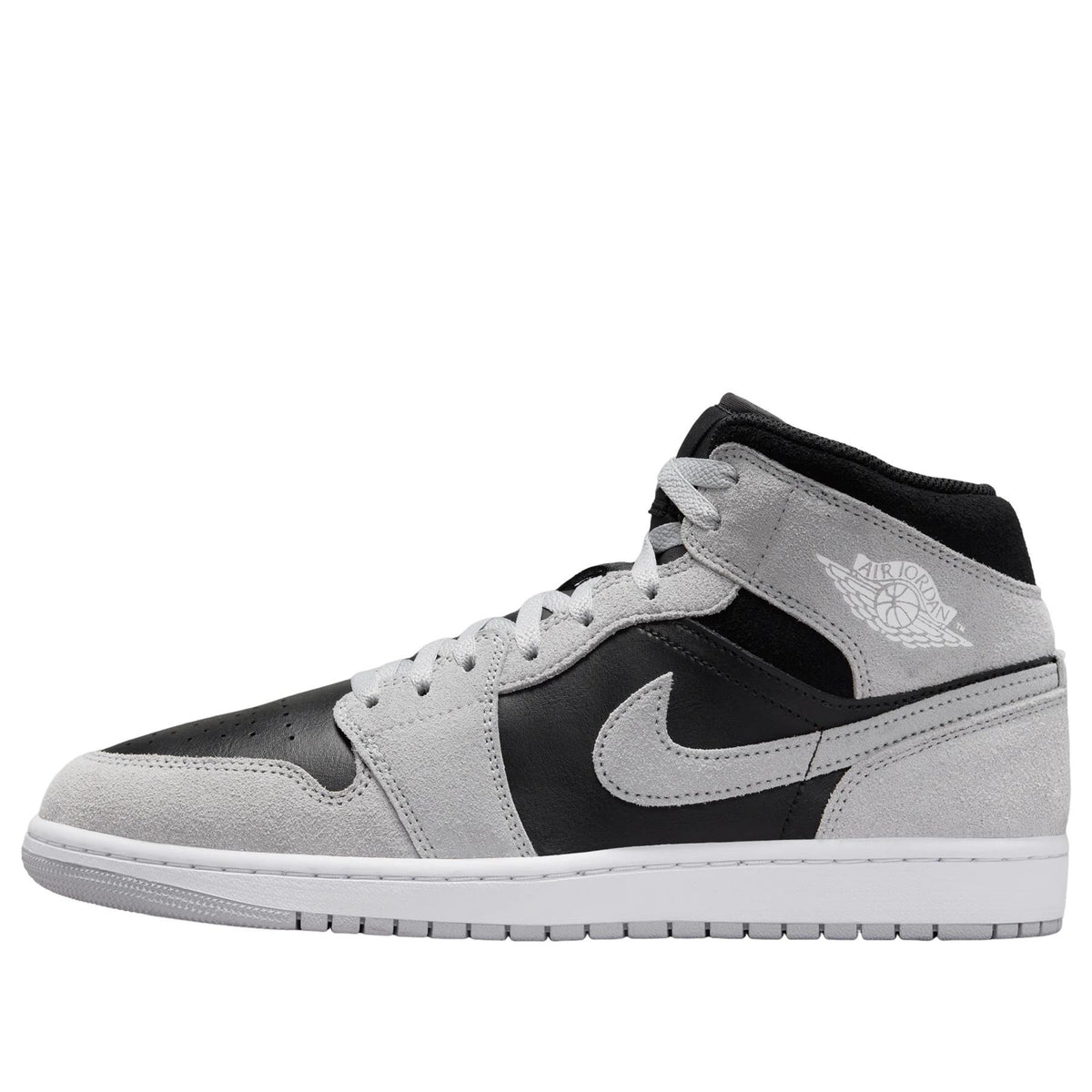Jordan 1 Mid 
Light Smoke Grey Black