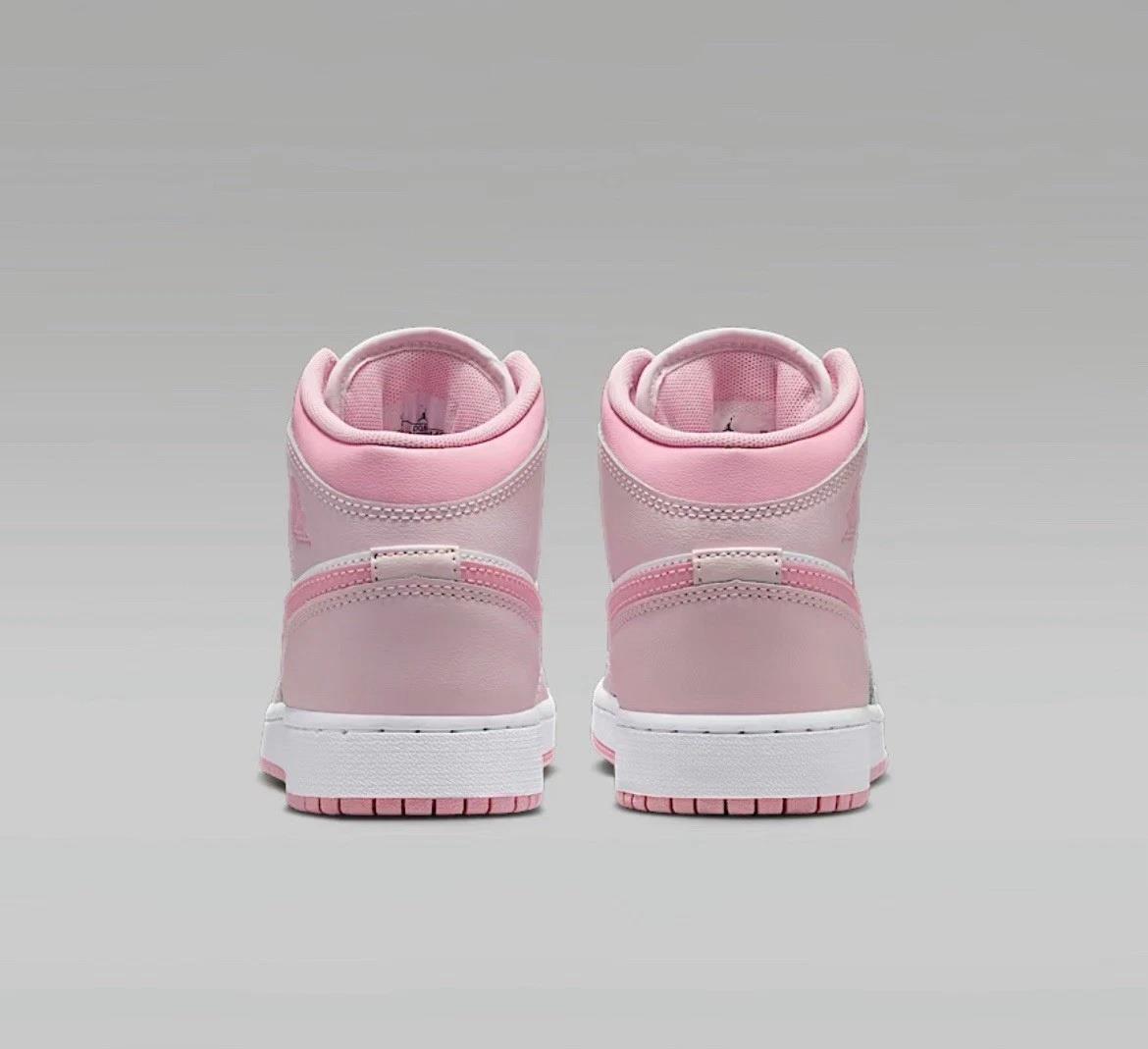 Jordan 1 Mid Pearl Pink White (GS)