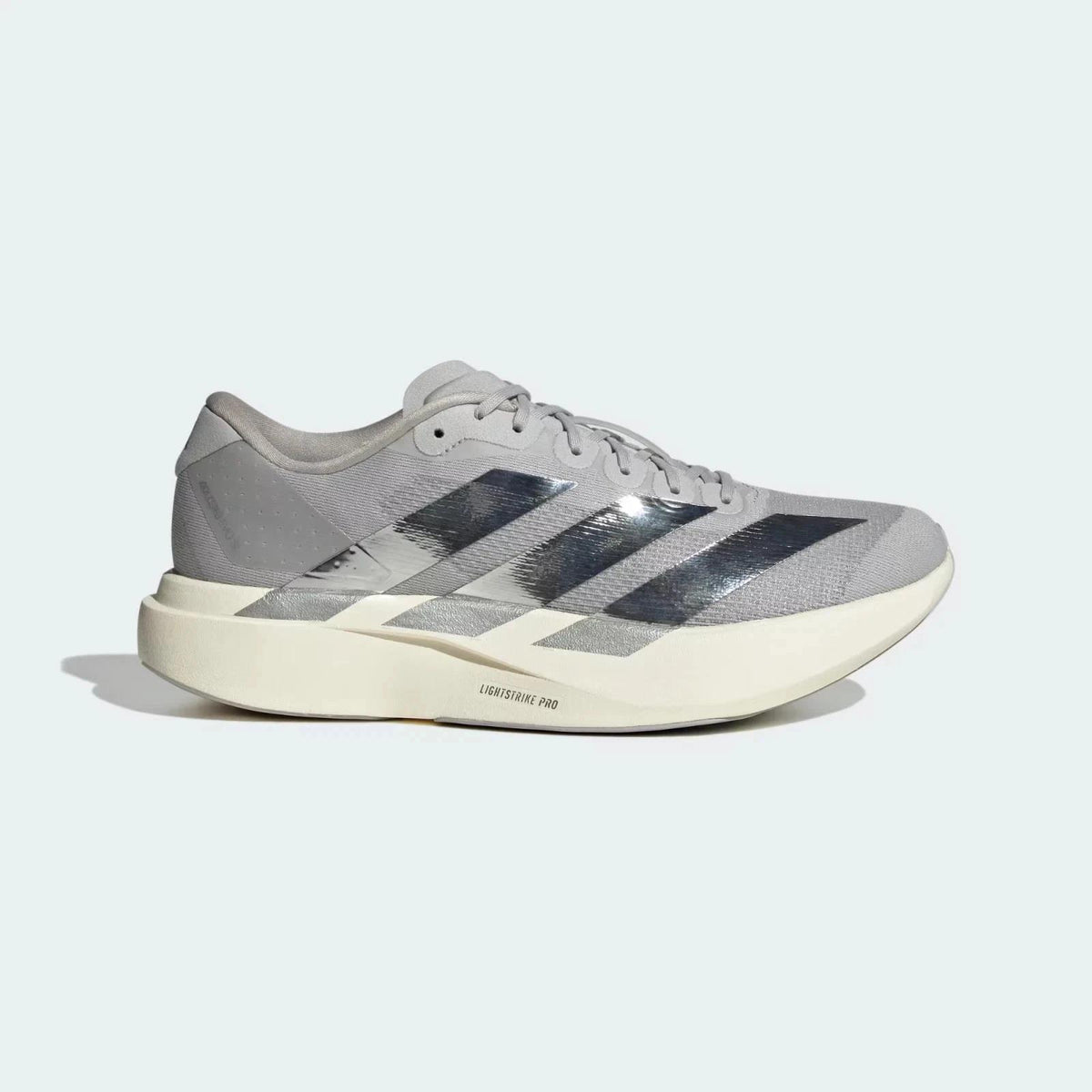 adidas Adizero Evo SL 
Metallic Stripes Grey Silver