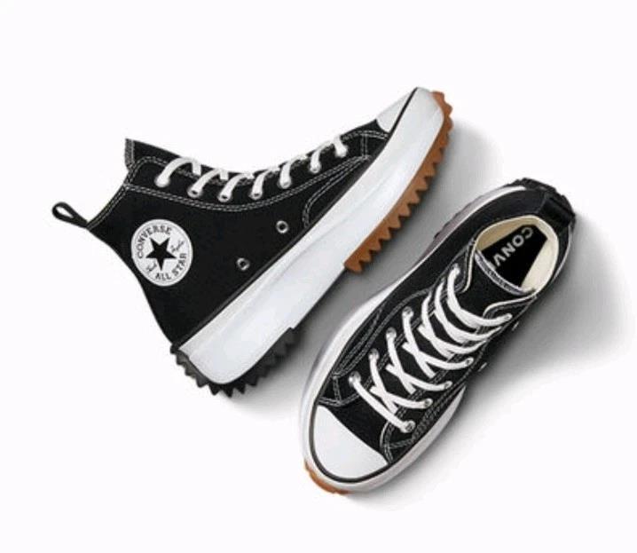 Converse Run Star Hike Hi Black White Gum size 4.5