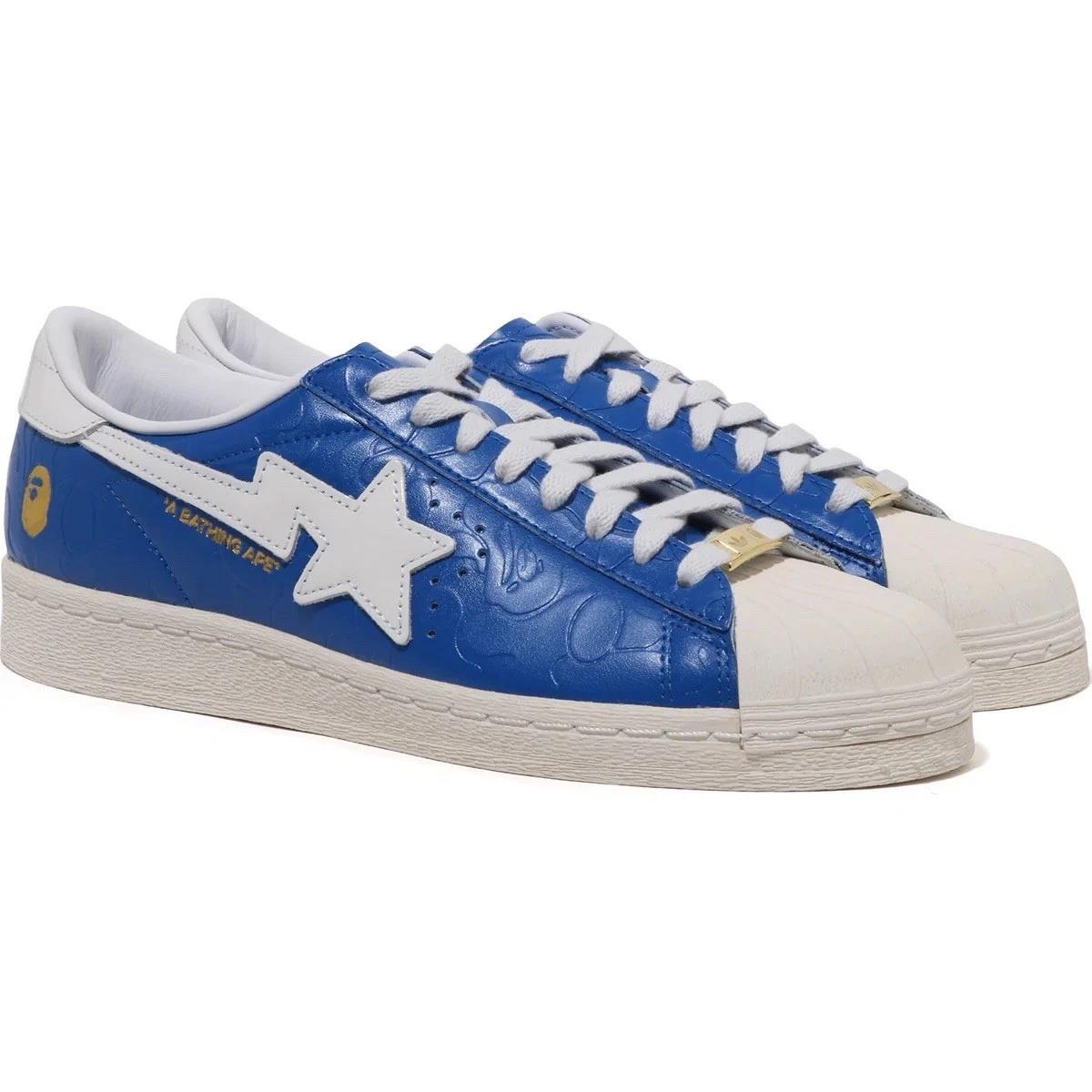 Adidas Superstar Vintage Bape Blue White