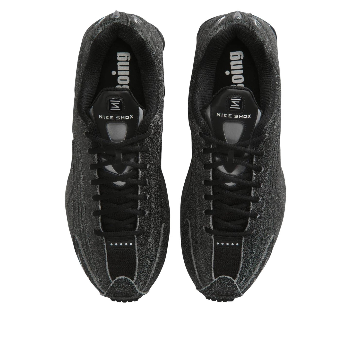 Nike Shox R4 
Black Distressed Leather