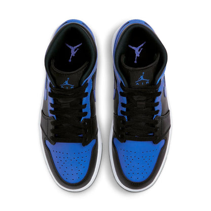 Jordan 1 Mid Hyper Royal Tumbled Leather