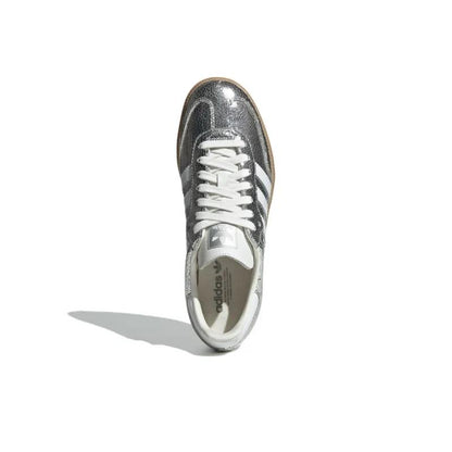 Adidas Samba OG Silver Metallic Cracked Leather (Women's)