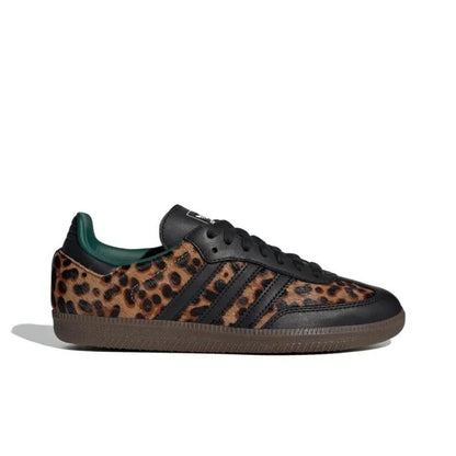 Adidas Samba OG Black Green Leopard (Women's)