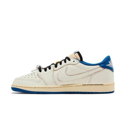 Jordan 1 Retro Low OG SP 
Fragment x Travis Scott Sail Military Blue