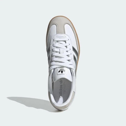 Adidas Samba OG White Silver Metallic Grey (Women's)