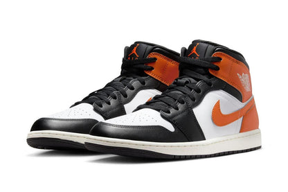 Jordan 1 Mid Black Toe Starfish
