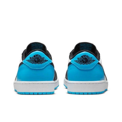 Jordan 1 Retro Low OG Black Dark Powder Blue size 14