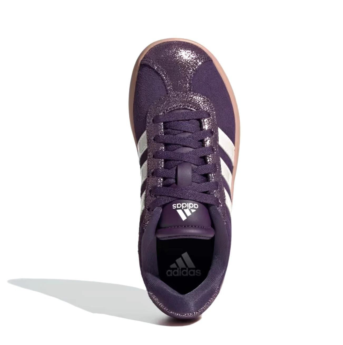 Adidas VL Court 3.0 Aurora Plum Zero Metalic Pink Gum (GS) JS3485