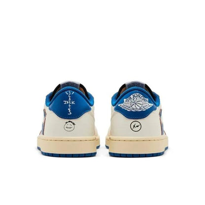Jordan 1 Retro Low OG SP 
Fragment x Travis Scott Sail Military Blue