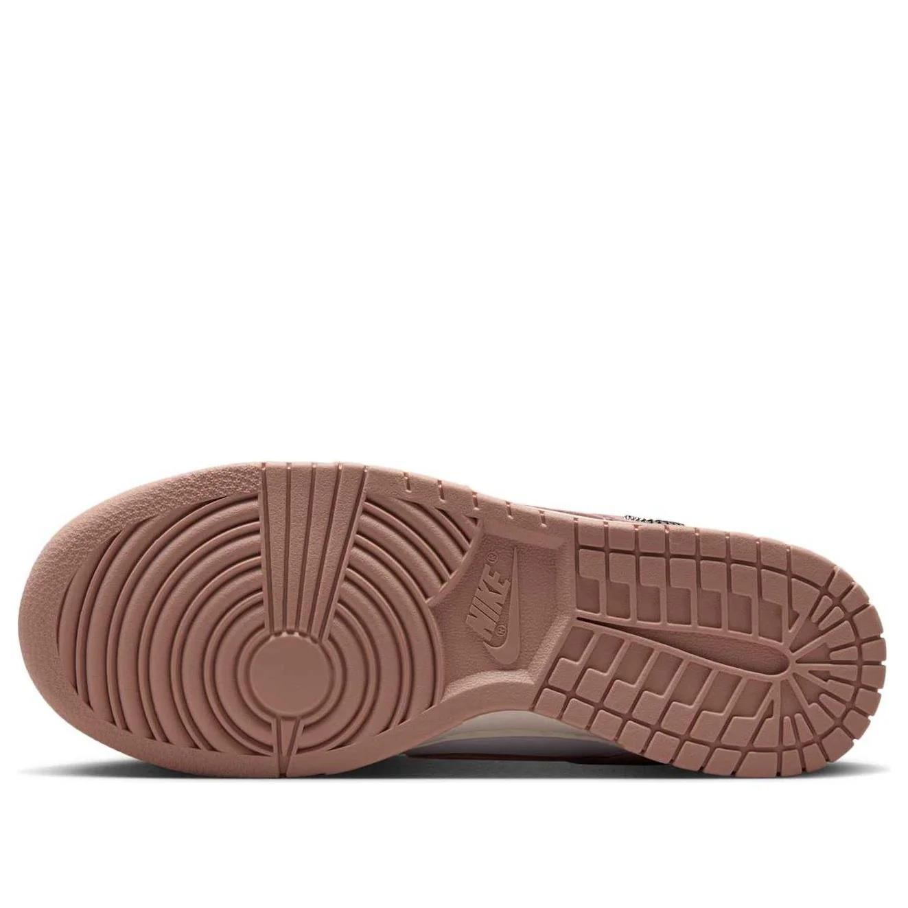 Nike Dunk Low Rose Whisper Gold Mini Swoosh (Women's)