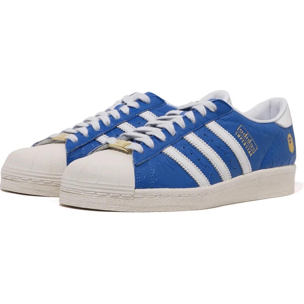 Adidas Superstar Vintage Bape Blue White