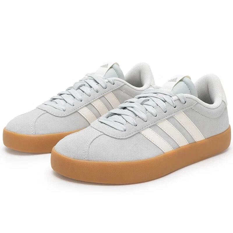 Adidas VL Court 3.0 Wonder Silver Off White Gum Men's JP7539 size 10