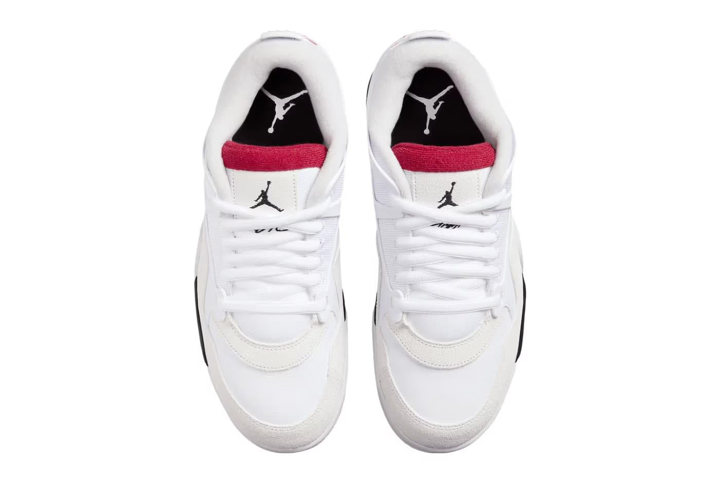 Jordan 4 RM White Fire Red size 12
