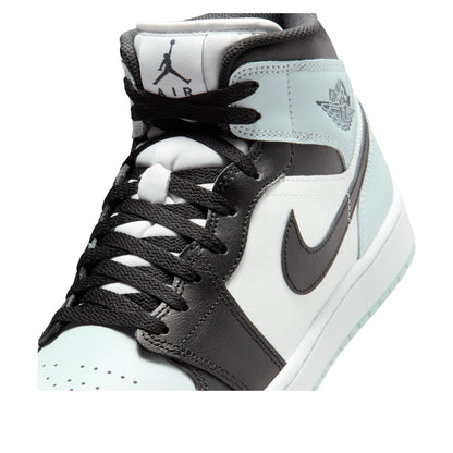 Jordan 1 Mid Black Aura Squadron Blue Men's DQ8426-002