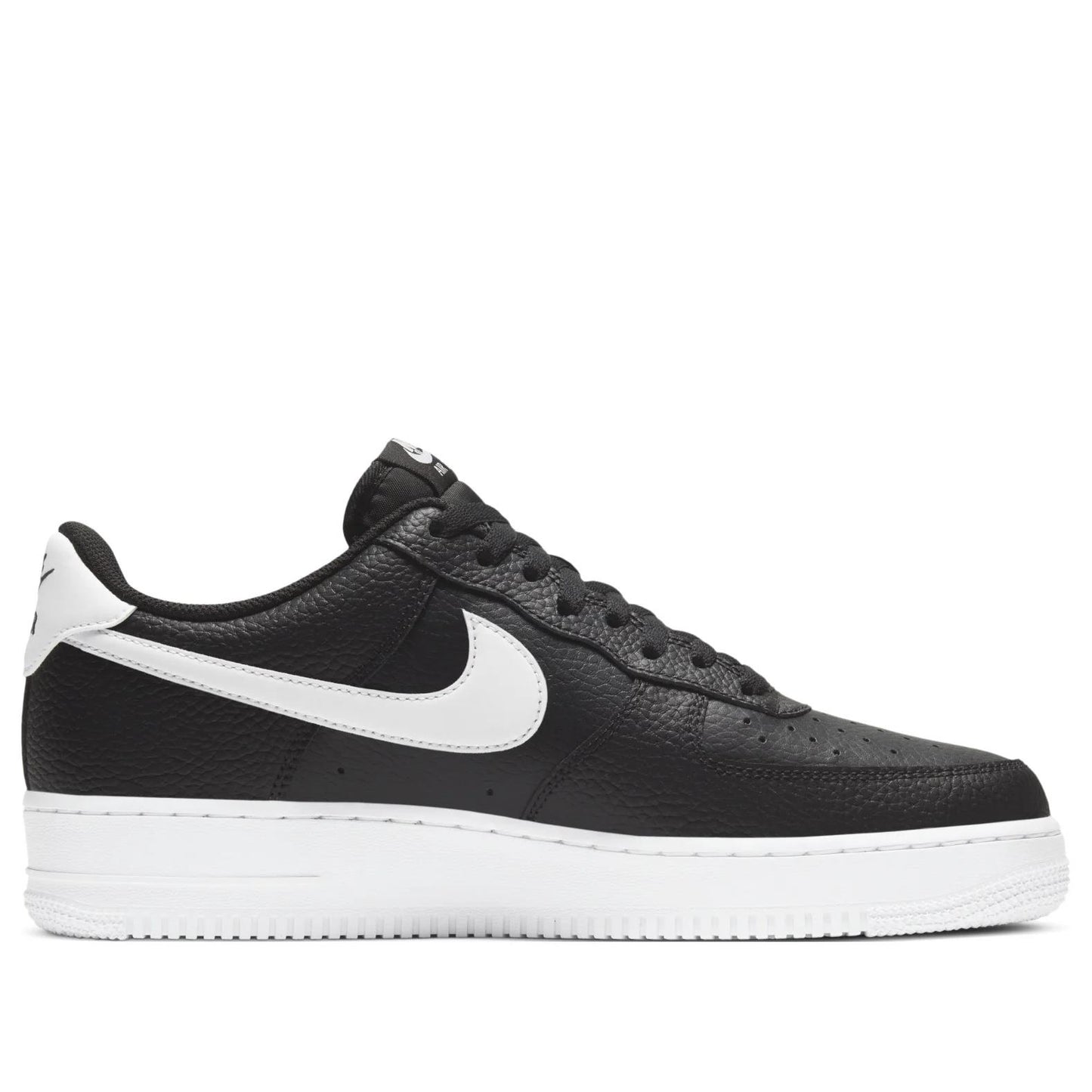 Nike Air Force 1 Low '07 Black White Pebbled Leather Men's CT2302-002