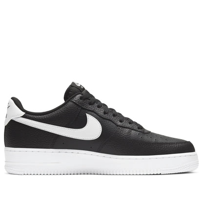 Nike Air Force 1 Low '07 Black White Pebbled Leather Men's CT2302-002