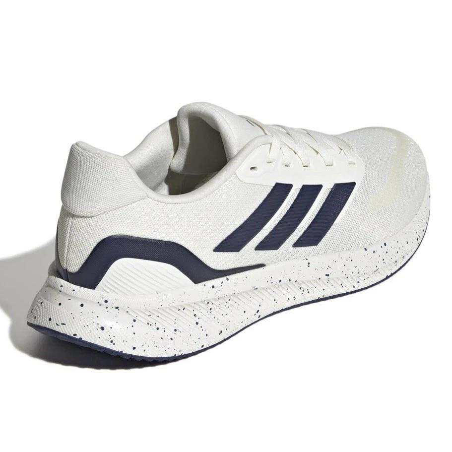 Adidas Runfalcon 5 Shoes Cloud White Dark Blue Core Black Men's JR5088