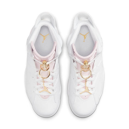 Jordan 6 Retro Gold Hoops (Women's) DH9696-100 size 8.5W