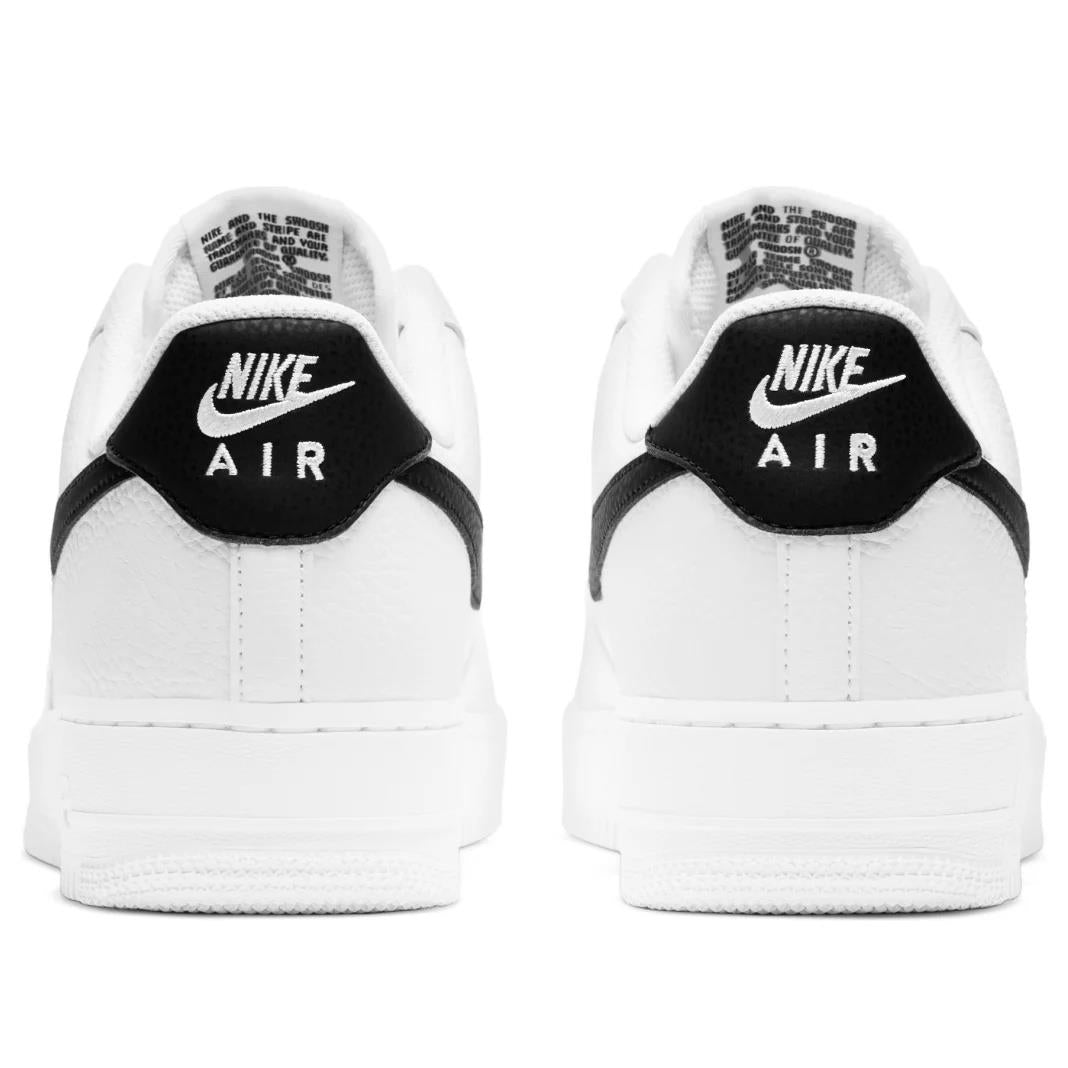 Nike Air Force 1 Low '07 White Black Pebbled Leather Men's CT2302-100