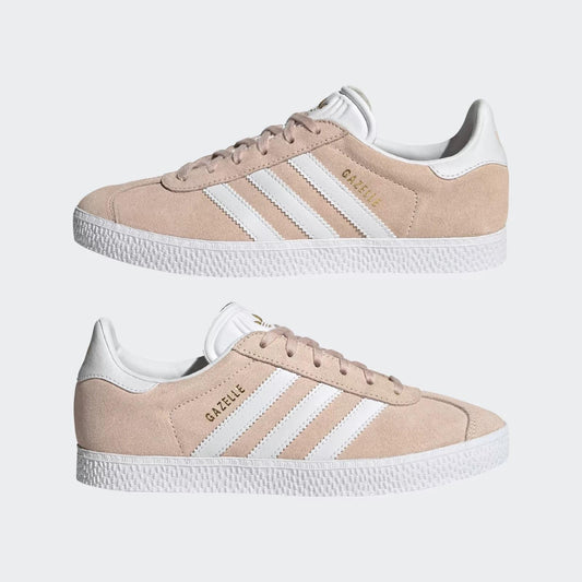 Adidas Gazelle Pink Tint Cloud White (GS) size 6.5Y/7.5WMNS