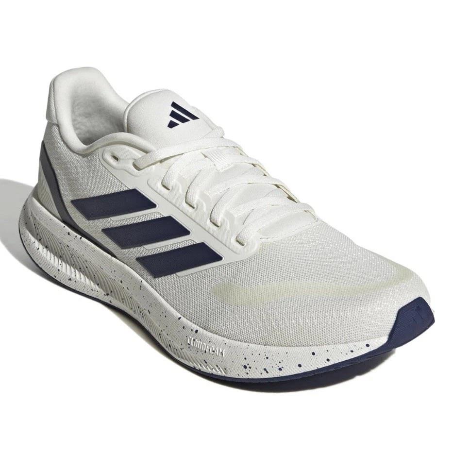 Adidas Runfalcon 5 Shoes Cloud White Dark Blue Core Black Men's JR5088