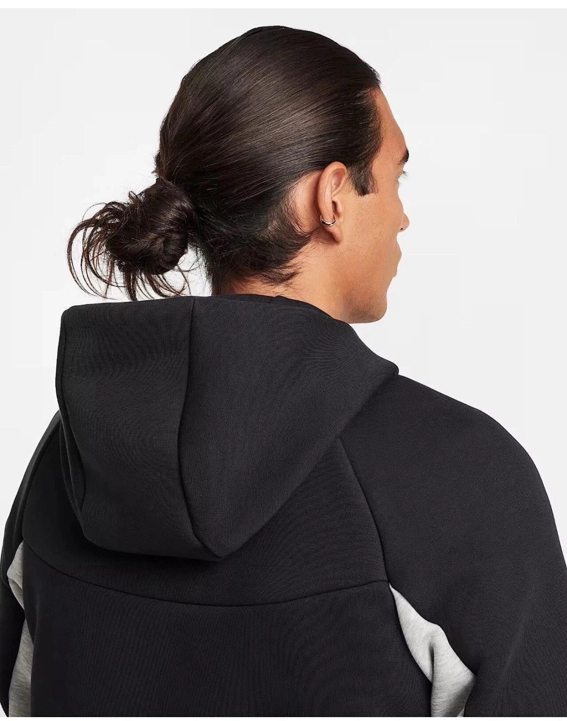 Nike Sportswear Tech Fleece Windrunner Hoodie Black/Dark Grey Heather/Black