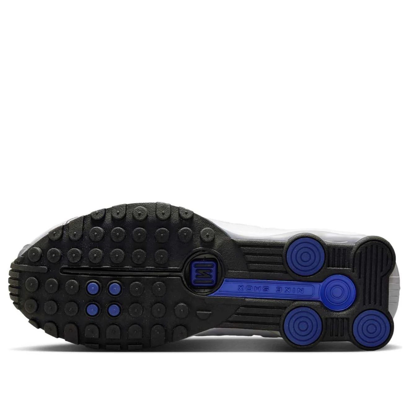 Nike Shox R4 Metallic Silver Deep Royal Blue