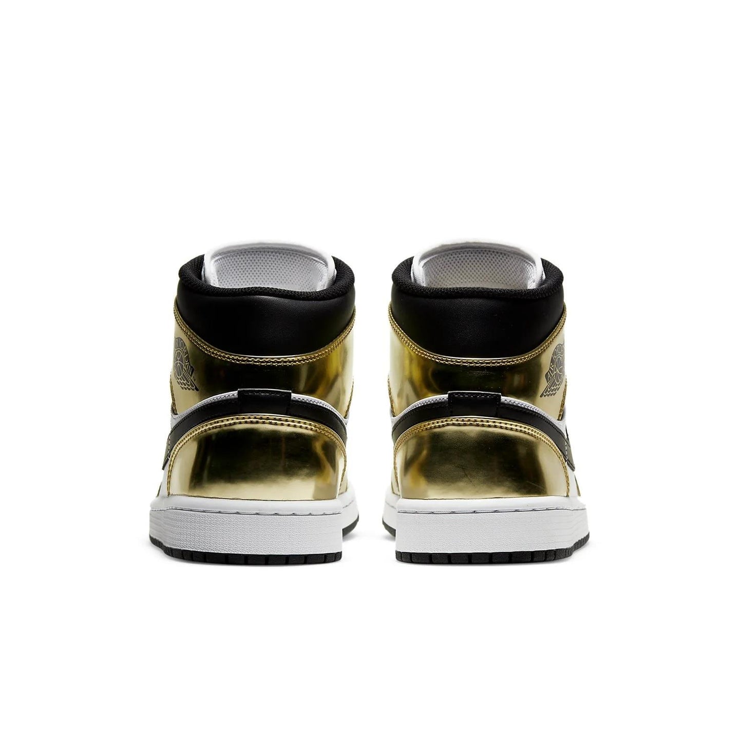 Jordan 1 Mid Metallic Gold Black White Men's DC1419-700