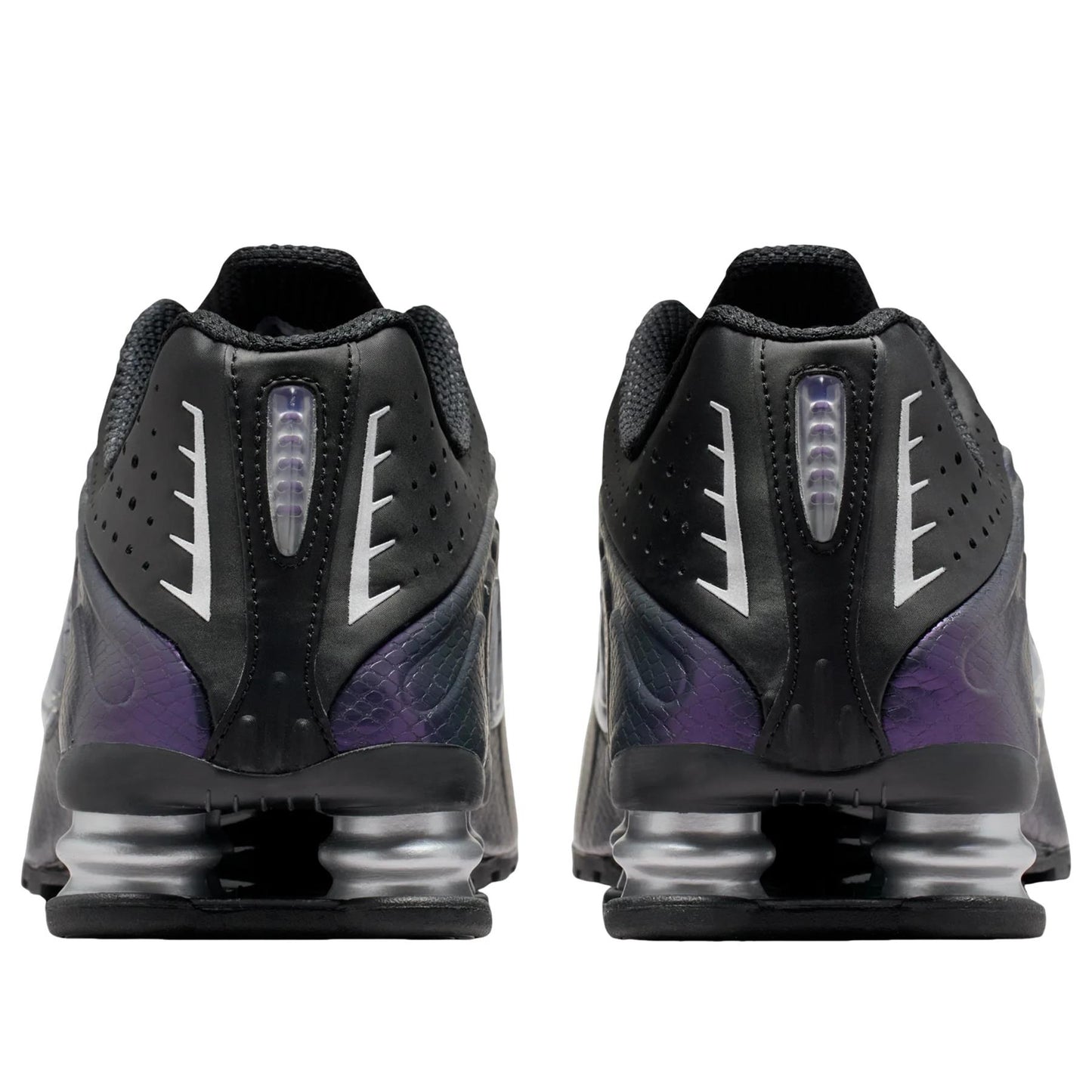 Nike Shox R4 
Black Metallic Silver Purple Dynasty