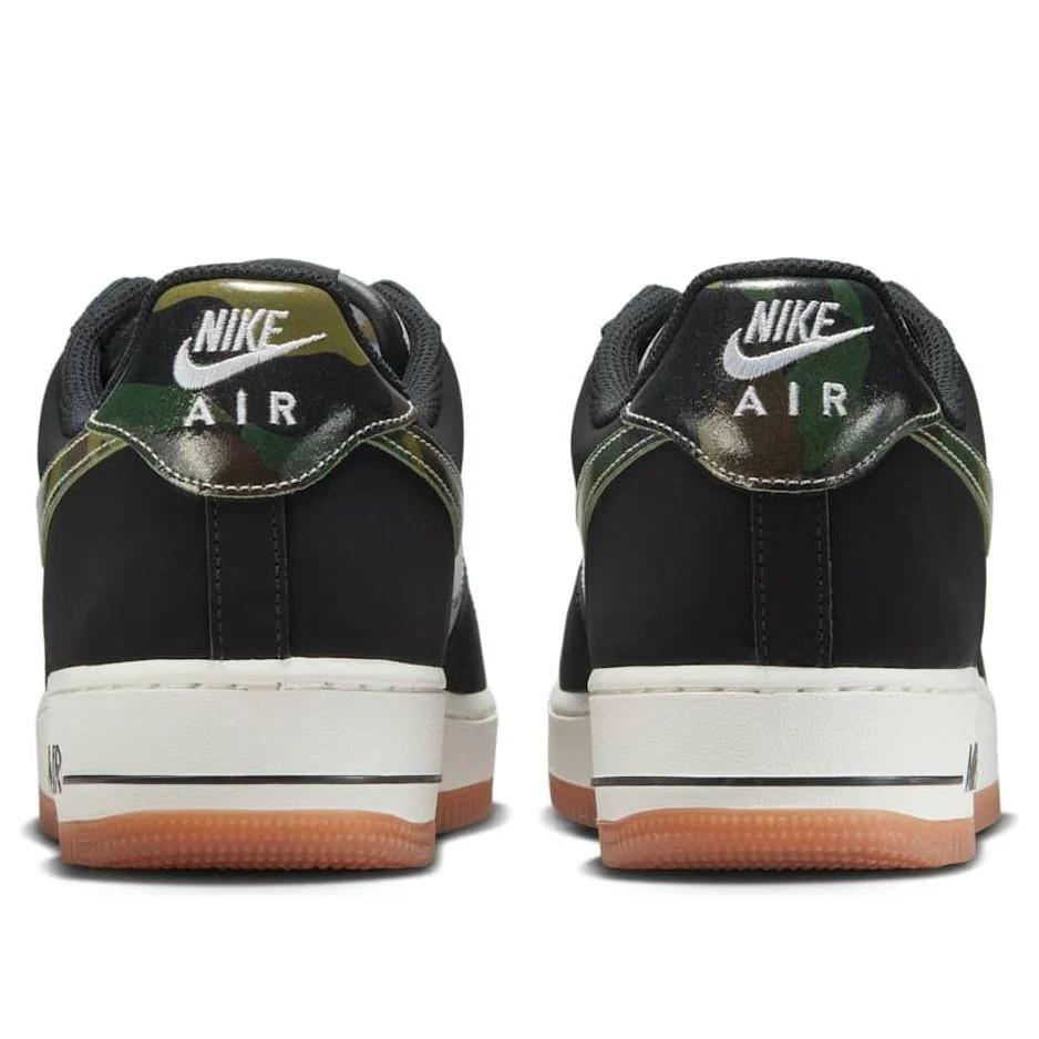 Nike Air Force 1 Low '07 LV8 Black Patent Camo Swoosh Men's HQ1967-100