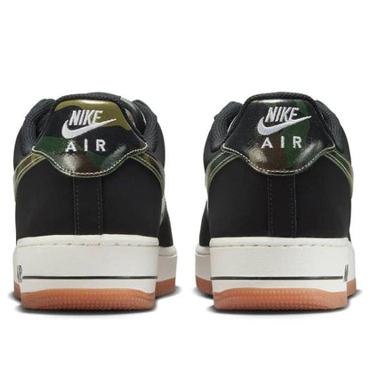 Nike Air Force 1 Low '07 LV8 Black Patent Camo Swoosh Men's HQ1967-100