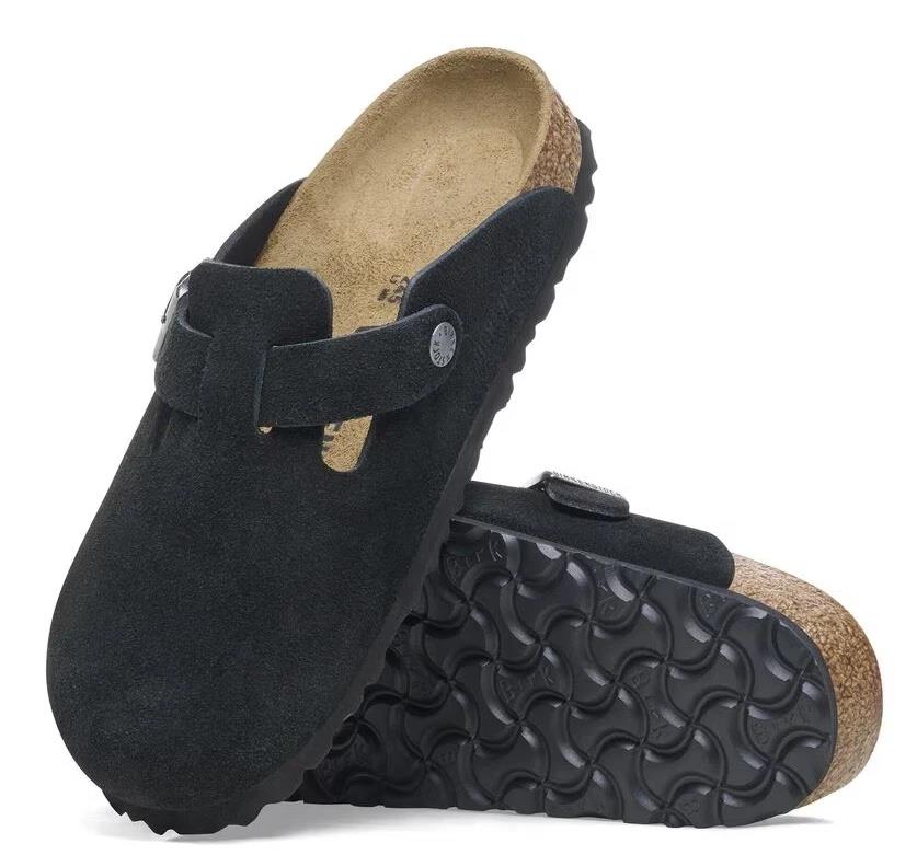 Birkenstock Boston Suede Black Men's 1027142